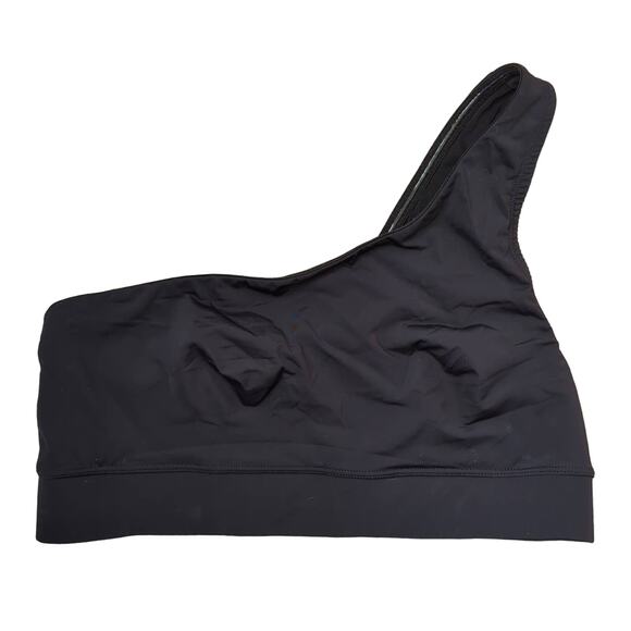 Parade One Shoulder Strap Black Bra Size S Small Wireless Comfort Loungewear EUC - Picture 1 of 4